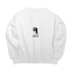 LunatiqueRestaurantの[LunaticRestaurant]黒猫 Big Crew Neck Sweatshirt