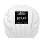 T-Dのスタッフシリーズ ブラック Big Crew Neck Sweatshirt