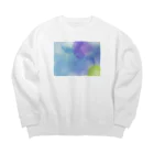 あにまるずの水彩 Big Crew Neck Sweatshirt