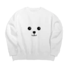 ポメラニアンのポメリンのうるうるわんこ Big Crew Neck Sweatshirt