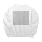 うえたに夫婦のビーカーくんたちグレー×白 Big Crew Neck Sweatshirt