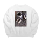 元シベリアンハスキーのチョビ(*≧∀≦*)君のどろんこチョビくん Big Crew Neck Sweatshirt