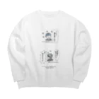 Les survenirs chaisnamiquesの権威の気まぐれ--褒め言葉は無責任 Big Crew Neck Sweatshirt