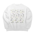 まめるりはことりのたっぷりオカメインコちゃん【まめるりはことり】 Big Crew Neck Sweatshirt