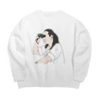 ピン子ちゃんのみせの監視するピン子 Big Crew Neck Sweatshirt