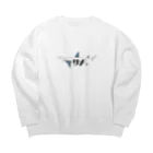 めかぶ商店のサメの骨格 Big Crew Neck Sweatshirt