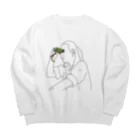 ピン子ちゃんのみせの監視するピン子ちゃん　アクセント Big Crew Neck Sweatshirt