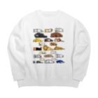 奇×屋の文字なし無気力動物園 Big Crew Neck Sweatshirt