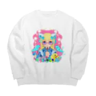 牡蠣うまの皆んなが勝手に天使って呼んだだけ Big Crew Neck Sweatshirt