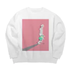 Ｍ✧Ｌｏｖｅｌｏ（エム・ラヴロ）の帰る🐸 Big Crew Neck Sweatshirt