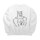 7ぶんの3まのにっこりまっちょマン Big Crew Neck Sweatshirt