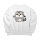 多喜のマヌルちゃんギャオー Big Crew Neck Sweatshirt