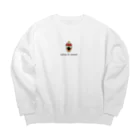 broccoli3のストロベリーパフェ Big Crew Neck Sweatshirt