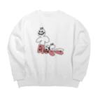 7ぶんの3まの不安くん Big Crew Neck Sweatshirt