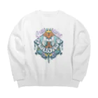 カワウソとフルーツの𝙎𝙩𝙧𝙚𝙚𝙩 𝙆𝙖𝙬𝙖𝙪𝙨𝙤（マイルドver） Big Crew Neck Sweatshirt