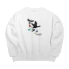 エダマメトイチ雑貨店の空を飛びたい A Big Crew Neck Sweatshirt