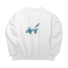 まだら堂のバルーンアート Big Crew Neck Sweatshirt