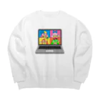 はっとり♡かんなのオンライン飲み Big Crew Neck Sweatshirt