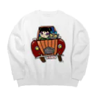 にゃぬ〜ン王国の2CV大好き♪ Big Crew Neck Sweatshirt