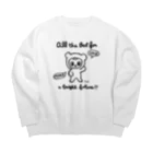 天明幸子　SUZURI  オフィシャルショップのkigurumiくん Big Crew Neck Sweatshirt