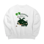 イラスト MONYAAT のCT68 愛してガイコッチャ*ウシシ*C Big Crew Neck Sweatshirt