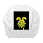 おつかれ帝国のバニーはなきむし（いえろー） Big Crew Neck Sweatshirt