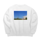 photo-kiokuの青空 Big Crew Neck Sweatshirt