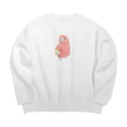 アキクサインコのチャムのアキクサインコのチャム（ドヤ） Big Crew Neck Sweatshirt