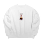 BANANACAFEのひのきにゃん　大人用プレゼント Big Crew Neck Sweatshirt