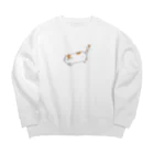 アトリエ 千 -sen-のおさんぽねこ Big Crew Neck Sweatshirt