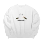 りさちゃんのneko and... Big Crew Neck Sweatshirt