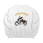 ラックパンクスのバイク乗りのパンダ Big Crew Neck Sweatshirt