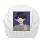 海月 雨⋆̩☂︎*̣̩のぴーす Big Crew Neck Sweatshirt