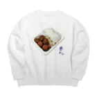 脂身通信Ｚの昼メシ（パックご飯＆レトルトミートボール） Big Crew Neck Sweatshirt