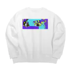 らぶかんすのめとめ Big Crew Neck Sweatshirt