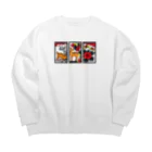 commonsenceのいのしかちょう Big Crew Neck Sweatshirt