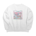 夢野ネロの健康で文化的な生活 Big Crew Neck Sweatshirt