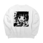 塩林檎のﾆｬ!! Big Crew Neck Sweatshirt