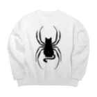 指奇（灼灼の猫蜘蛛 Big Crew Neck Sweatshirt