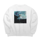 Masashi Kaminkoの【パンダ】イルカとポンちゃん Big Crew Neck Sweatshirt