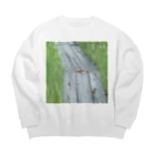 asako=niagaraのホオアカの寄り道② Big Crew Neck Sweatshirt