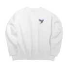 Yuki2222のHummingbird  Big Crew Neck Sweatshirt