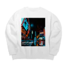 homofuturusのMidnight urban street Big Crew Neck Sweatshirt