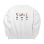 イラスト MONYAAT のスズメがちゅん SMLTシャツ Big Crew Neck Sweatshirt