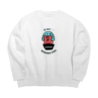 はなぺちゃとそばかすのウィンナーガール Big Crew Neck Sweatshirt