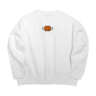 yuNN3のまんが肉　ドット絵 Big Crew Neck Sweatshirt