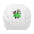 J's Mart 2ndのたまとクロの蜜です Big Crew Neck Sweatshirt