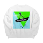 堅と柔のフライング鳥居 Big Crew Neck Sweatshirt