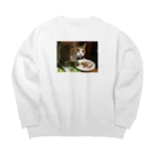 おビビの誕生日の顔 Big Crew Neck Sweatshirt