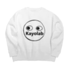 カヨラボ　スズリショップのKayolabくん Big Crew Neck Sweatshirt